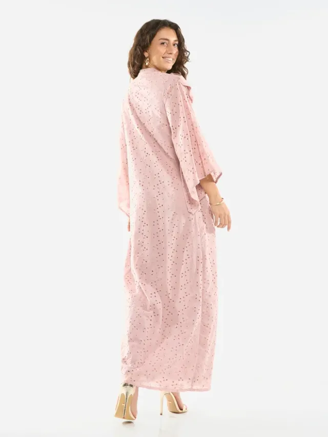 Bow Detail Lace Cut-Out Maxi Dress – image 7