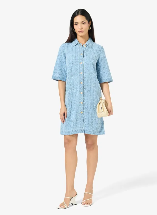 Onlbelle Boucleshort Sleeve Denim Dress – image 4