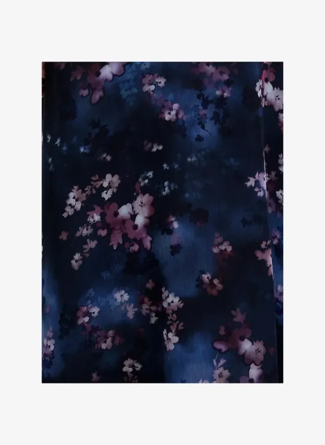 Women's Navy Multi Clara Emina Midi Smock Dress – صورة 7