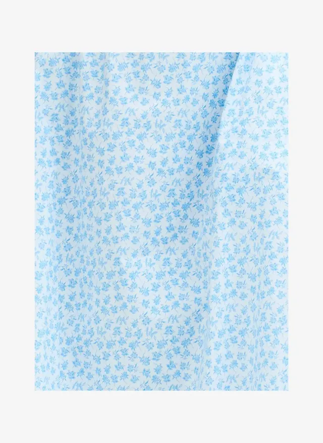 Women's White-Poolside Blue Rhodes Pop Stacey Flr Midi Dress – صورة 8