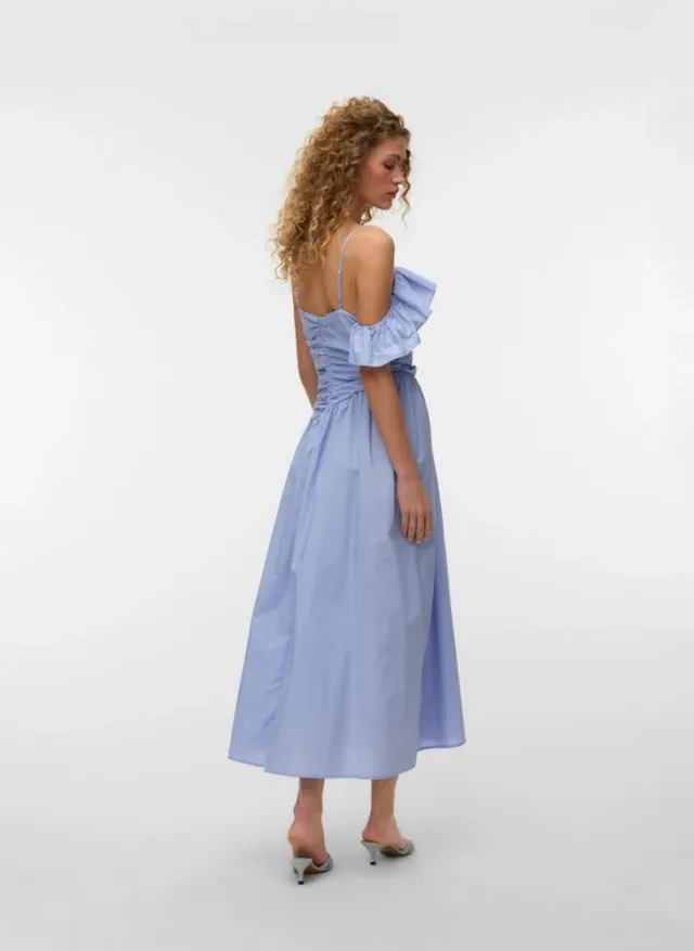 Vmjustine Ruching Ankle Maxi Dress – image 2