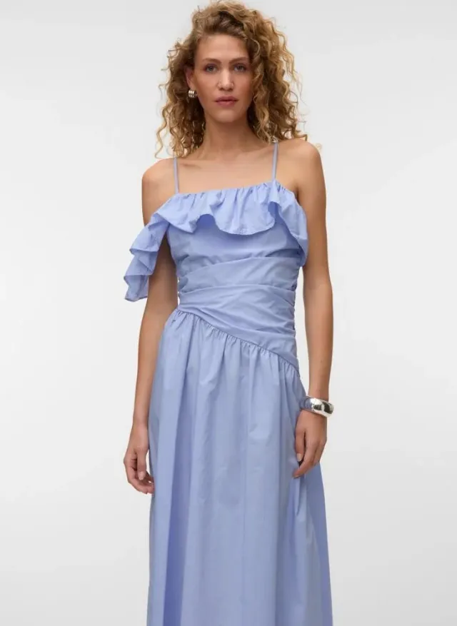 Vmjustine Ruching Ankle Maxi Dress – image 4