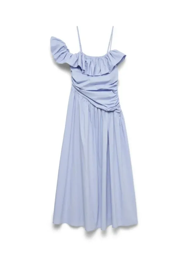 Vmjustine Ruching Ankle Maxi Dress – image 5