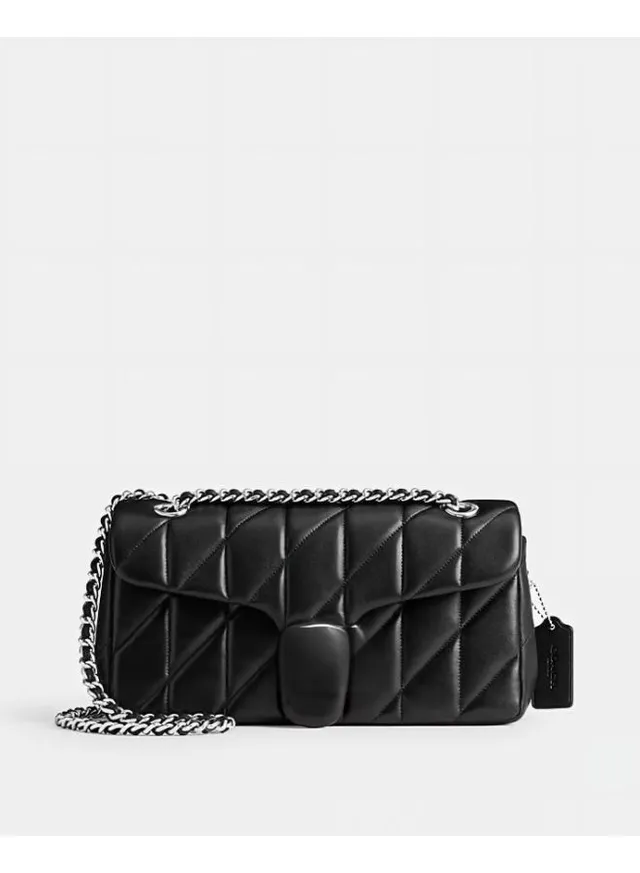 quilted leather shoulder bag