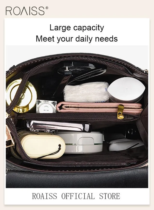 Women Stylish Crossbody Bag with Top Handle, Small Shoulder Bag with Adjustable Strap and Magnetic Buckle, Elegant Chic Handbag for Ladies, Ideal for Dating, Shopping and Everyday Use – image 3