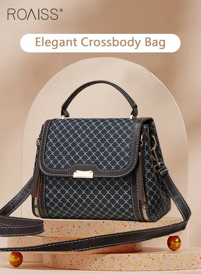 Women Stylish Crossbody Bag with Top Handle, Small Shoulder Bag with Adjustable Strap and Magnetic Buckle, Elegant Chic Handbag for Ladies, Ideal for Dating, Shopping and Everyday Use – image 5