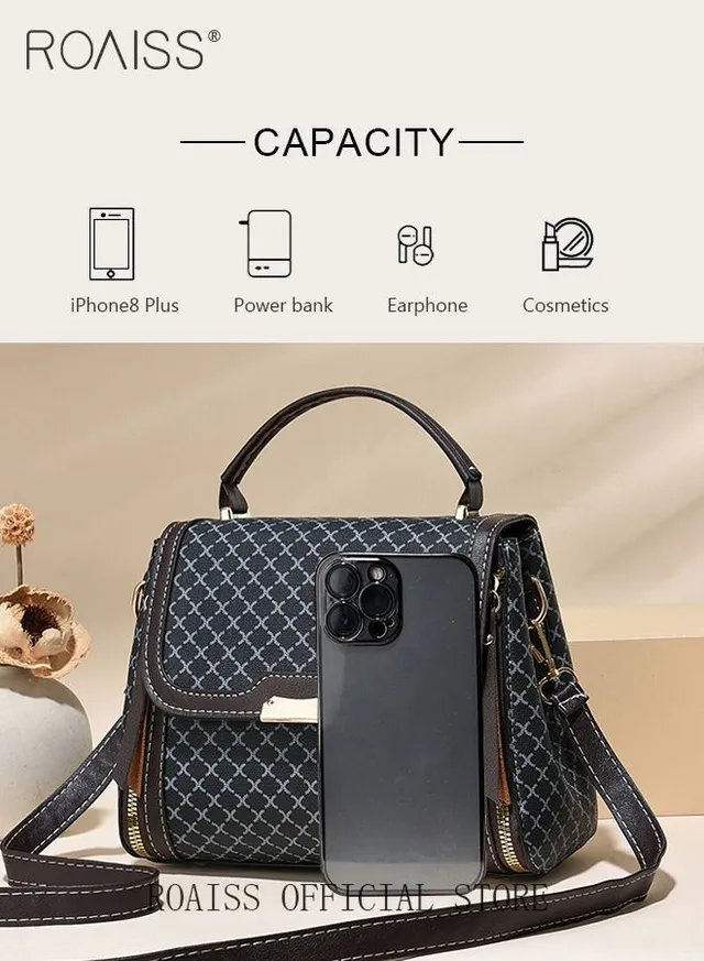 Women Stylish Crossbody Bag with Top Handle, Small Shoulder Bag with Adjustable Strap and Magnetic Buckle, Elegant Chic Handbag for Ladies, Ideal for Dating, Shopping and Everyday Use – image 9