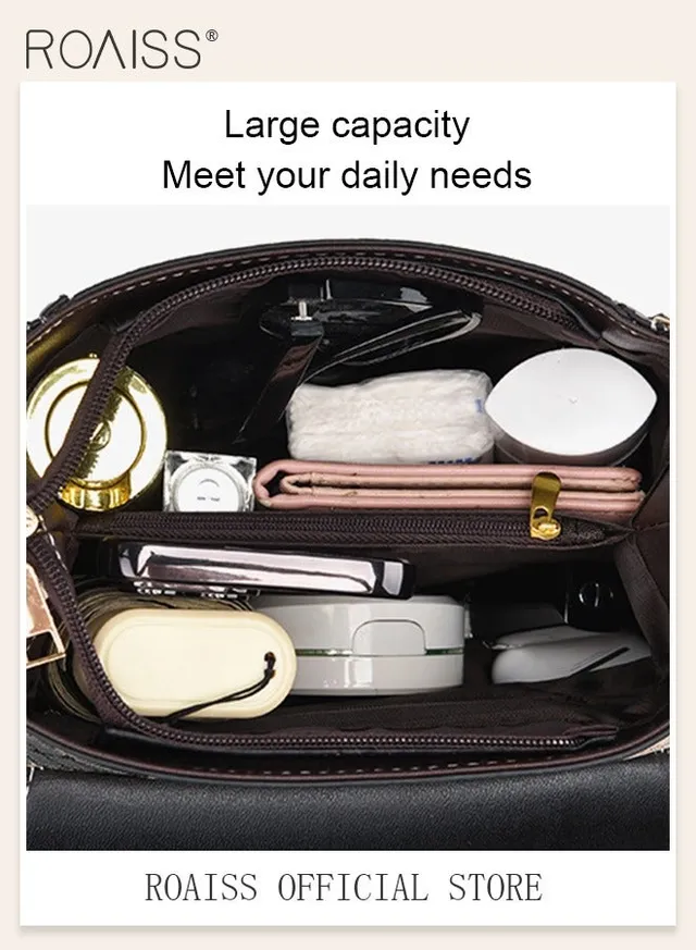 Women Stylish Crossbody Bag with Top Handle, Small Shoulder Bag with Adjustable Strap and Magnetic Buckle, Elegant Chic Handbag for Ladies, Ideal for Dating, Shopping and Everyday Use – image 2