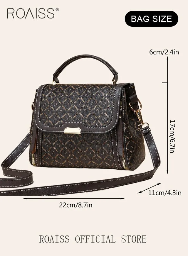 Women Stylish Crossbody Bag with Top Handle, Small Shoulder Bag with Adjustable Strap and Magnetic Buckle, Elegant Chic Handbag for Ladies, Ideal for Dating, Shopping and Everyday Use – image 6