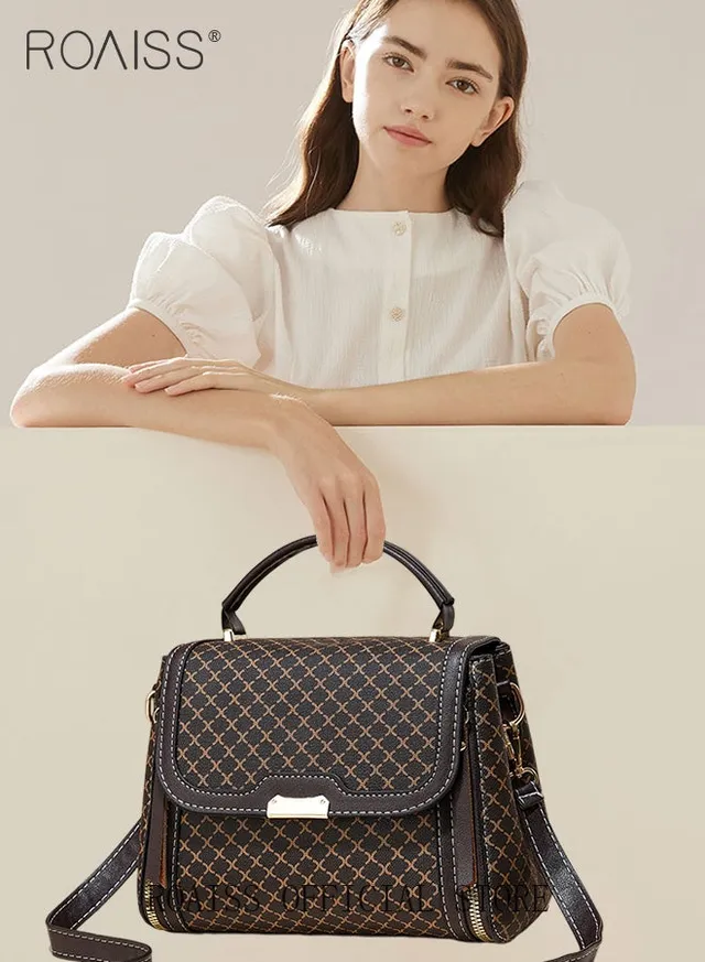 Women Stylish Crossbody Bag with Top Handle, Small Shoulder Bag with Adjustable Strap and Magnetic Buckle, Elegant Chic Handbag for Ladies, Ideal for Dating, Shopping and Everyday Use – image 2
