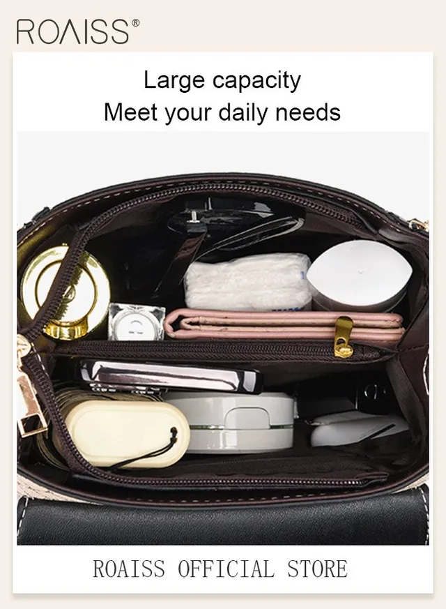 Women Stylish Crossbody Bag with Top Handle, Small Shoulder Bag with Adjustable Strap and Magnetic Buckle, Elegant Chic Handbag for Ladies, Ideal for Dating, Shopping and Everyday Use – image 3