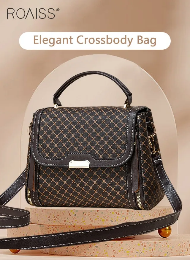 Women Stylish Crossbody Bag with Top Handle, Small Shoulder Bag with Adjustable Strap and Magnetic Buckle, Elegant Chic Handbag for Ladies, Ideal for Dating, Shopping and Everyday Use – image 4