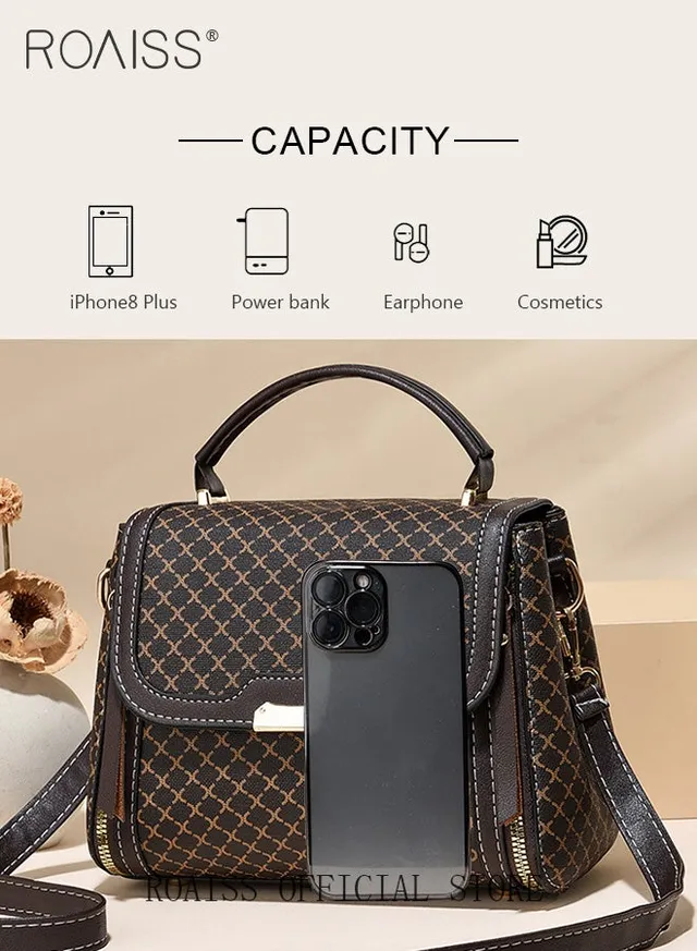 Women Stylish Crossbody Bag with Top Handle, Small Shoulder Bag with Adjustable Strap and Magnetic Buckle, Elegant Chic Handbag for Ladies, Ideal for Dating, Shopping and Everyday Use – image 7