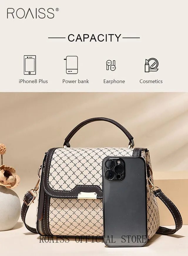 Women Stylish Crossbody Bag with Top Handle, Small Shoulder Bag with Adjustable Strap and Magnetic Buckle, Elegant Chic Handbag for Ladies, Ideal for Dating, Shopping and Everyday Use – image 5