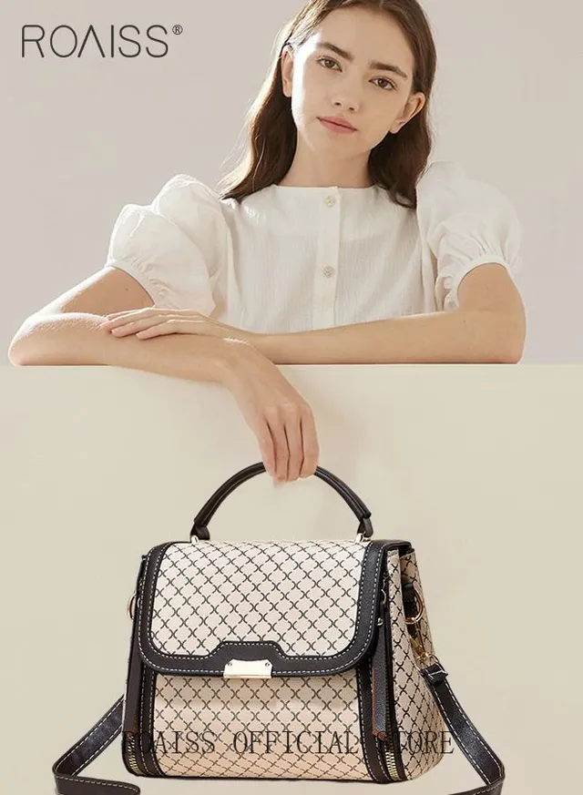 Women Stylish Crossbody Bag with Top Handle, Small Shoulder Bag with Adjustable Strap and Magnetic Buckle, Elegant Chic Handbag for Ladies, Ideal for Dating, Shopping and Everyday Use – image 8