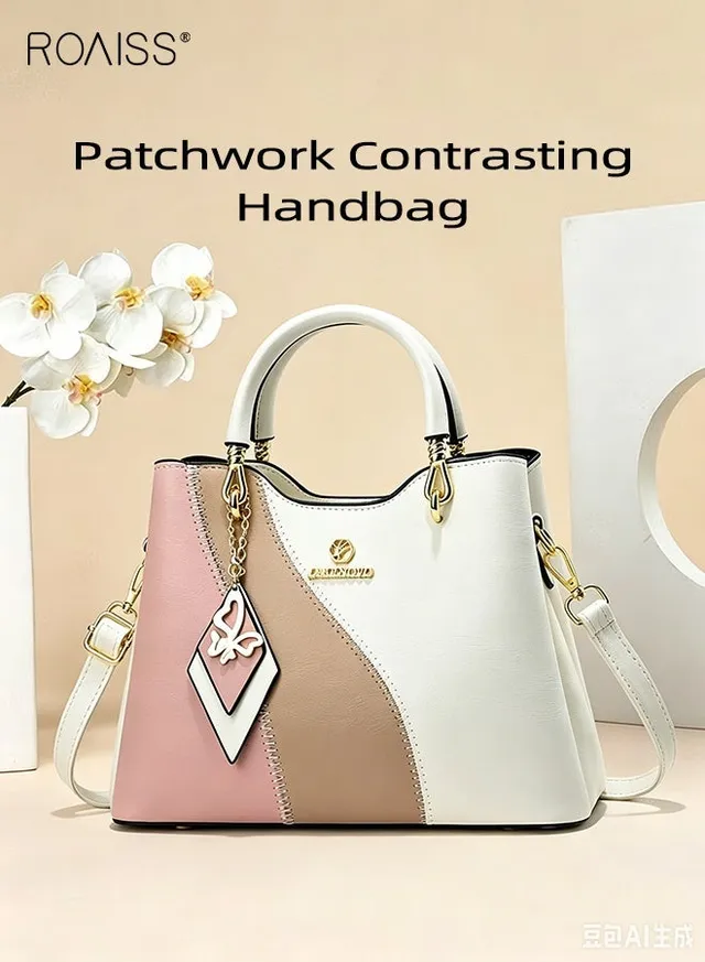 Leather Women Shoulder Bag Women's Handbag Elegant Patent Leather Bag Waterproof Handbag Shoulder Bag Women Large Capacity Bag – image 3