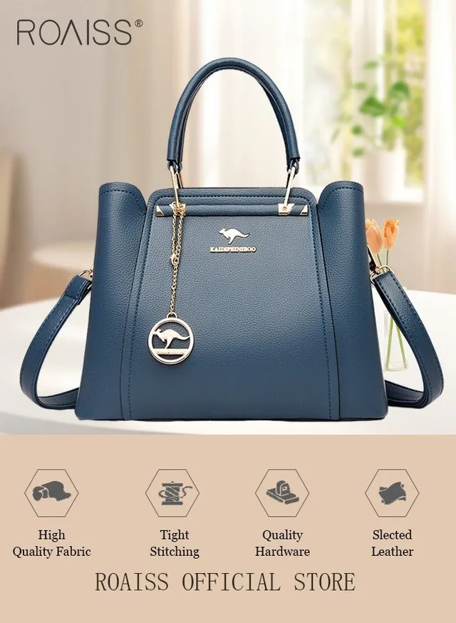Leather Women Shoulder Bag Women's Handbag Elegant Patent Leather Bag Waterproof Handbag Shoulder Bag Women Large Capacity Bag – image 2