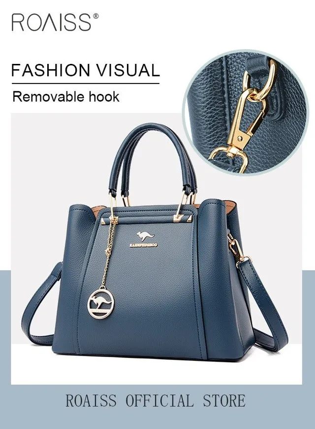 Leather Women Shoulder Bag Women's Handbag Elegant Patent Leather Bag Waterproof Handbag Shoulder Bag Women Large Capacity Bag – image 5