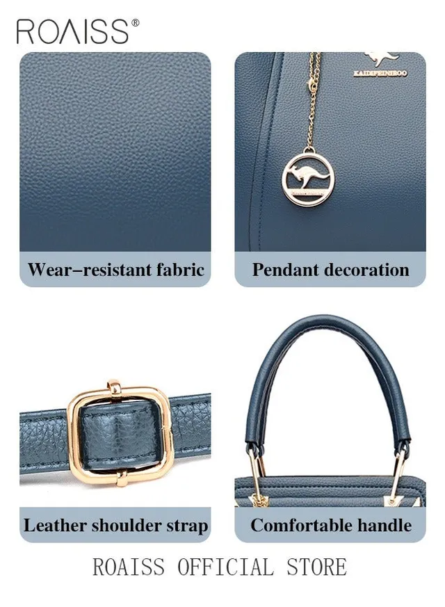 Leather Women Shoulder Bag Women's Handbag Elegant Patent Leather Bag Waterproof Handbag Shoulder Bag Women Large Capacity Bag – image 6