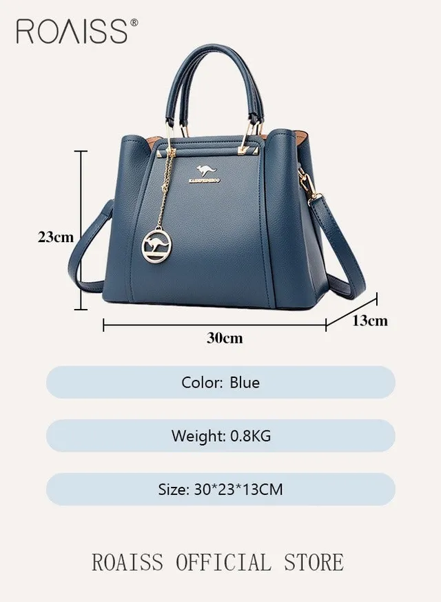 Leather Women Shoulder Bag Women's Handbag Elegant Patent Leather Bag Waterproof Handbag Shoulder Bag Women Large Capacity Bag – image 7
