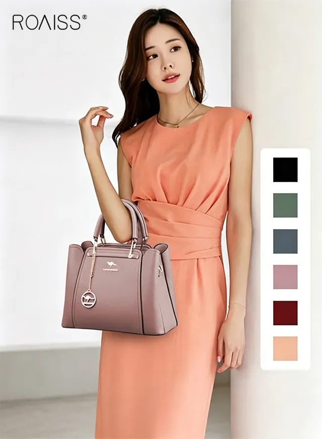Leather Women Shoulder Bag Women's Handbag Elegant Patent Leather Bag Waterproof Handbag Shoulder Bag Women Large Capacity Bag – image 2