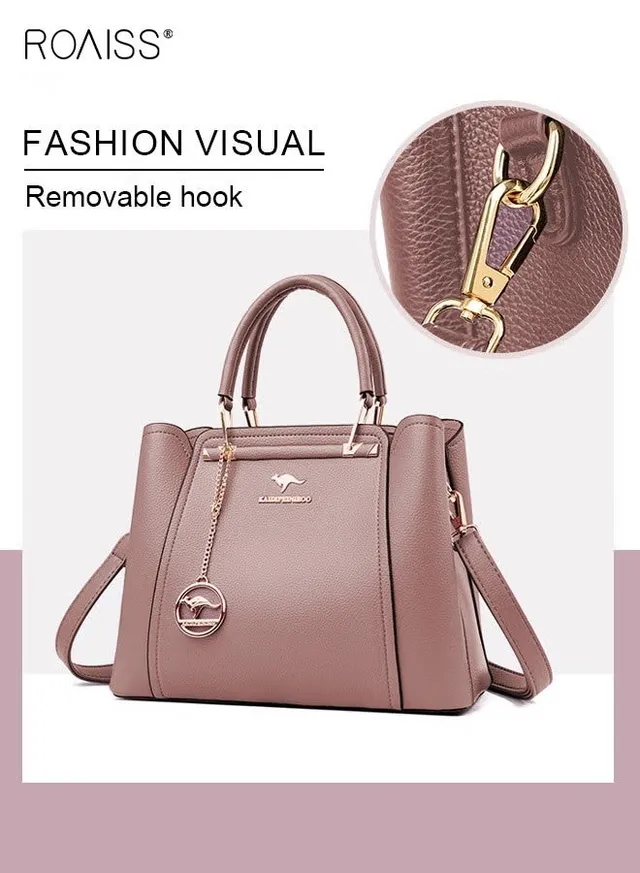 Leather Women Shoulder Bag Women's Handbag Elegant Patent Leather Bag Waterproof Handbag Shoulder Bag Women Large Capacity Bag – image 5
