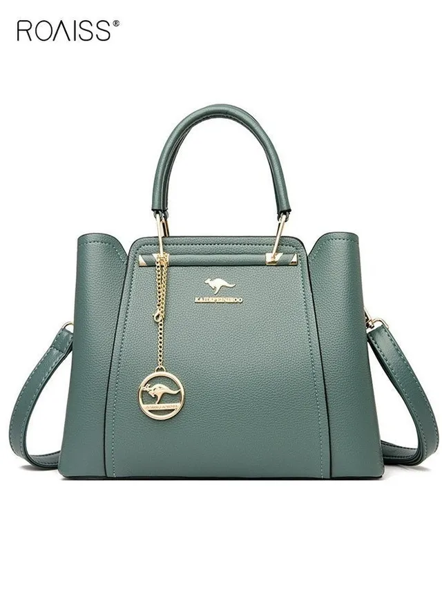 Leather Women Shoulder Bag Women's Handbag Elegant Patent Leather Bag Waterproof Handbag Shoulder Bag Women Large Capacity Bag – image 2