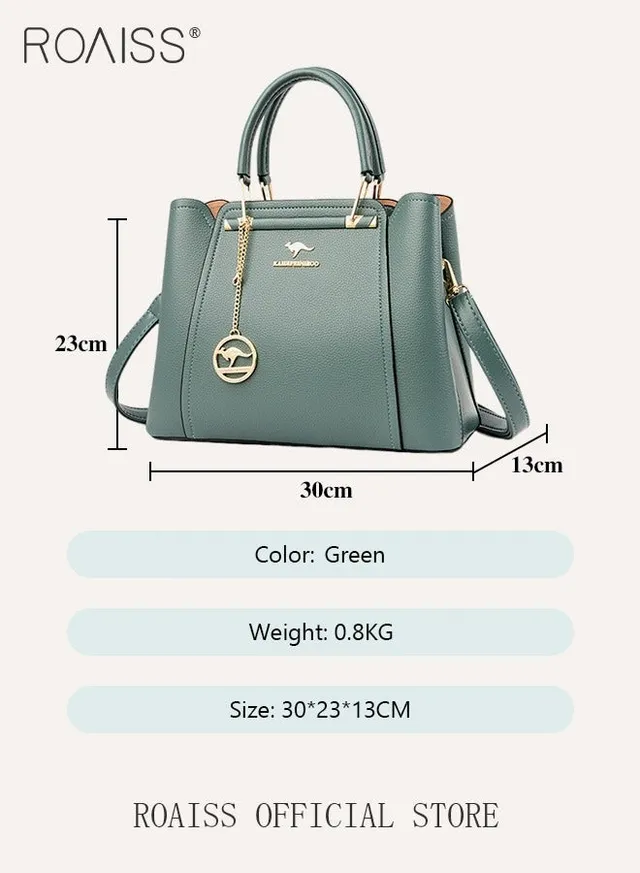 Leather Women Shoulder Bag Women's Handbag Elegant Patent Leather Bag Waterproof Handbag Shoulder Bag Women Large Capacity Bag – image 8