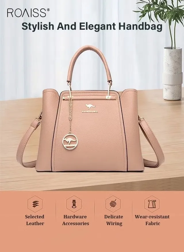 Leather Women Shoulder Bag Women's Handbag Elegant Patent Leather Bag Waterproof Handbag Shoulder Bag Women Large Capacity Bag – image 2