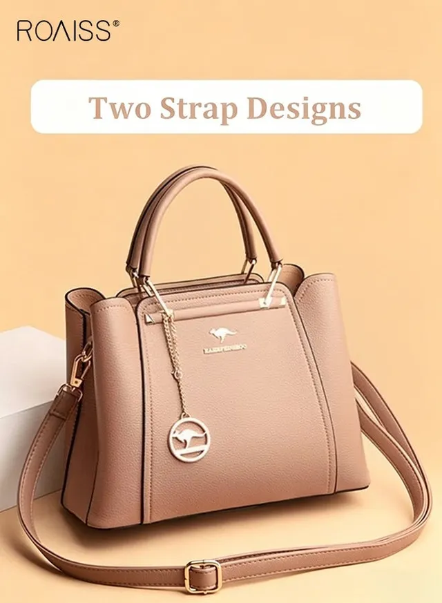 Leather Women Shoulder Bag Women's Handbag Elegant Patent Leather Bag Waterproof Handbag Shoulder Bag Women Large Capacity Bag – image 3