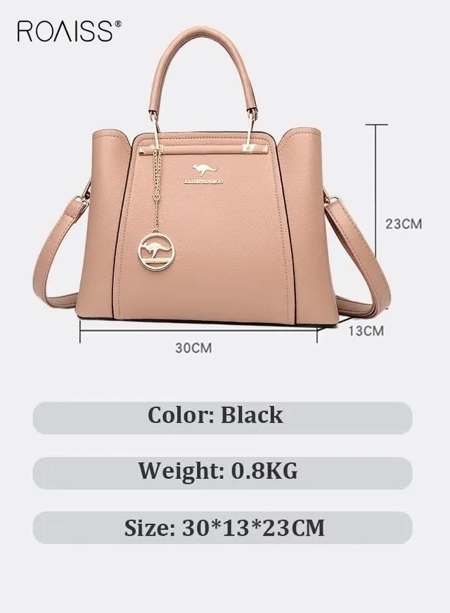 Leather Women Shoulder Bag Women's Handbag Elegant Patent Leather Bag Waterproof Handbag Shoulder Bag Women Large Capacity Bag – image 5