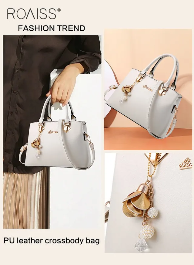 Leather Women Shoulder Bag Women's Handbag Elegant Patent Leather Bag Waterproof Handbag Shoulder Bag Women Large Capacity Bag – image 3