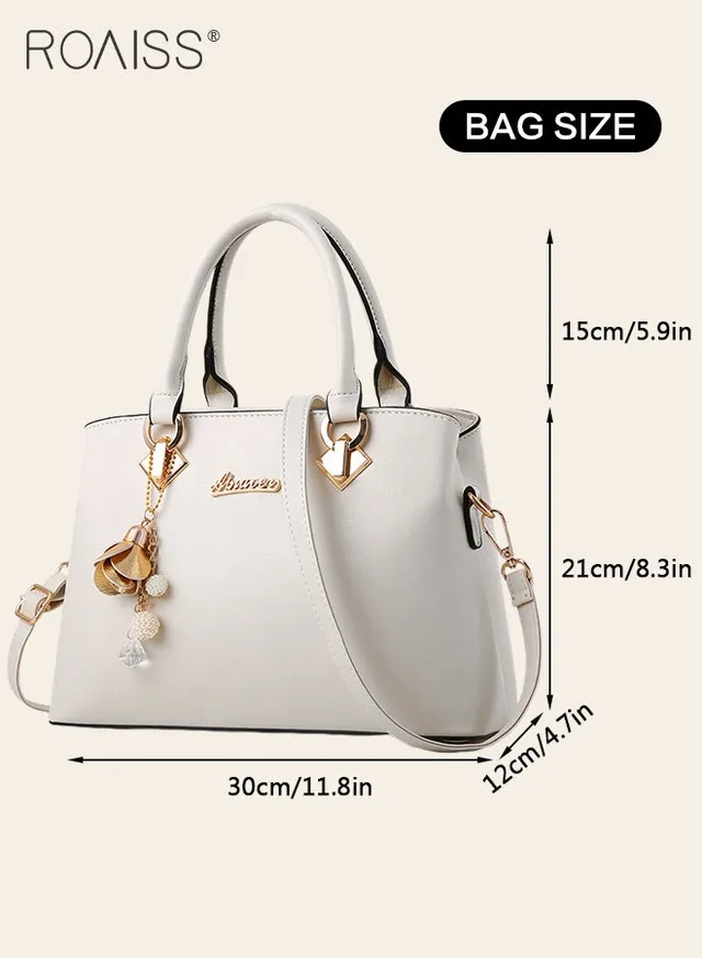 Leather Women Shoulder Bag Women's Handbag Elegant Patent Leather Bag Waterproof Handbag Shoulder Bag Women Large Capacity Bag – image 7