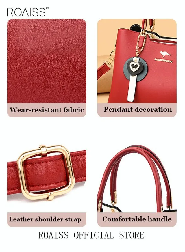 Women's Patent PU Leather Two-Tone Handbag, Elegant Structured Tote Bag with Detachable Shoulder Strap, Ladies Classic Shoulder Bag  Handle Satchel Bag with Gold-Tone Hardware, Multi-Functional Crossbody Purse for Work Office Business Everyday Casual Wear – image 9