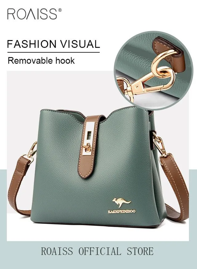 Women's Patent PU Leather Two-Tone Handbag, Elegant Structured Tote Bag with Detachable Shoulder Strap, Ladies Classic Shoulder Bag  Handle Satchel Bag with Gold-Tone Hardware, Multi-Functional Crossbody Purse for Work Office Business Everyday Casual Wear – image 6
