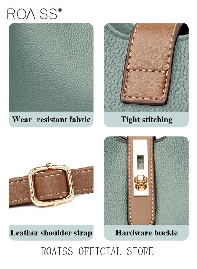 Women's Patent PU Leather Two-Tone Handbag, Elegant Structured Tote Bag with Detachable Shoulder Strap, Ladies Classic Shoulder Bag  Handle Satchel Bag with Gold-Tone Hardware, Multi-Functional Crossbody Purse for Work Office Business Everyday Casual Wear – image 7