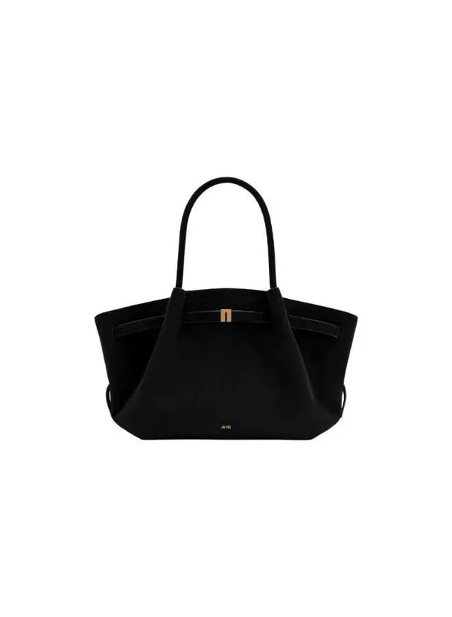 Hana Medium Faux Suede Tote Bag - Green – image 2