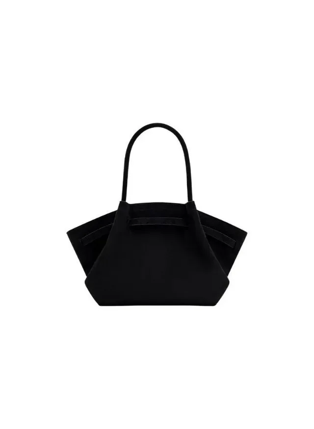 Hana Medium Faux Suede Tote Bag - Green – image 4