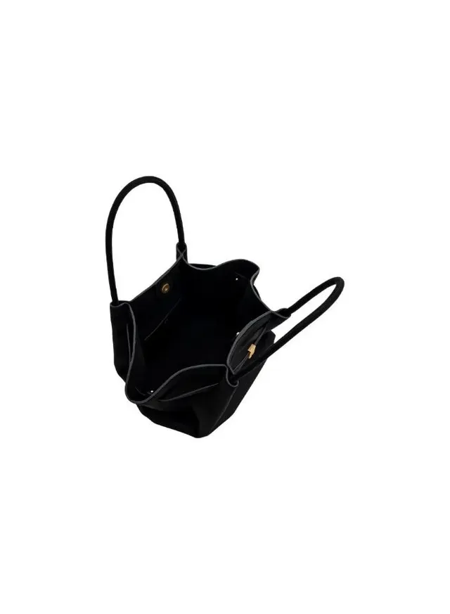 Hana Medium Faux Suede Tote Bag - Green – image 5