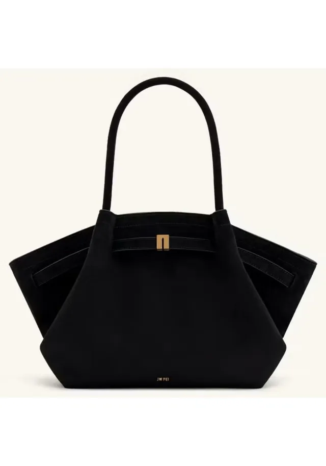 Hana Medium Tote Bag -  Weave Black