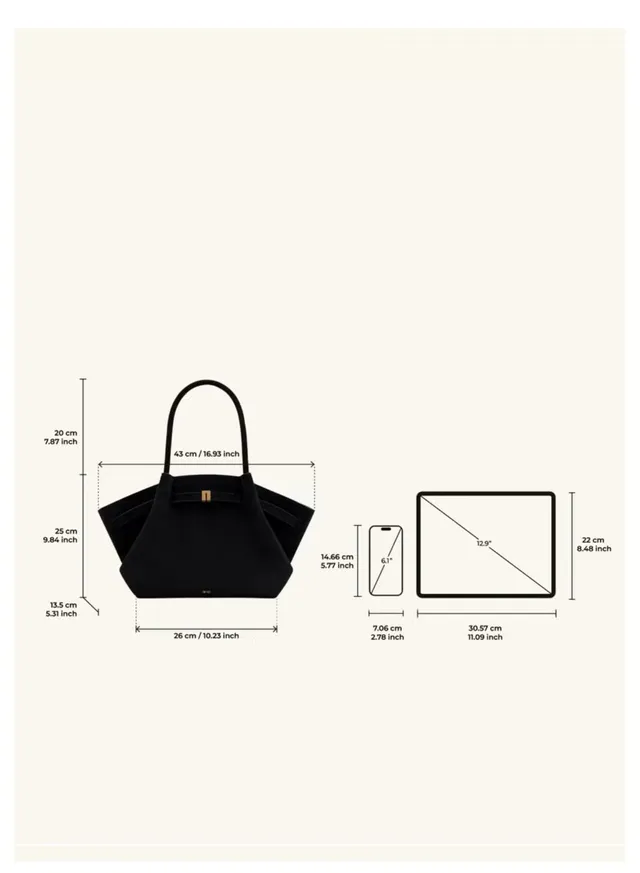 Hana Medium Tote Bag -  Weave Black – image 6
