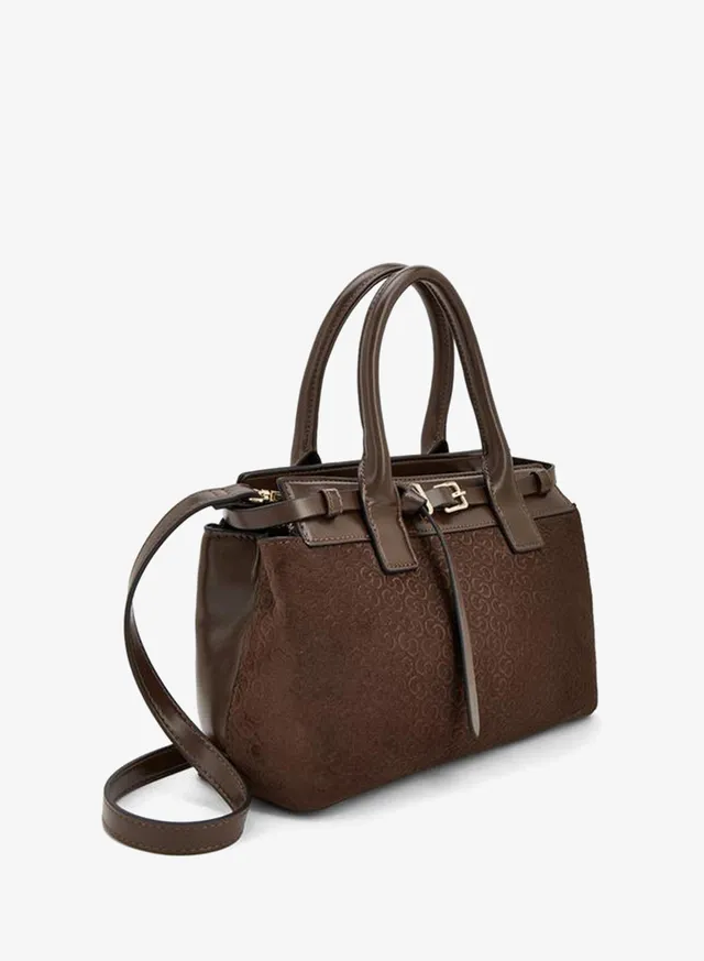Monogram Print Tote Bag With Double Handle – صورة 3