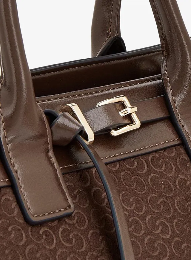 Monogram Print Tote Bag With Double Handle – صورة 4