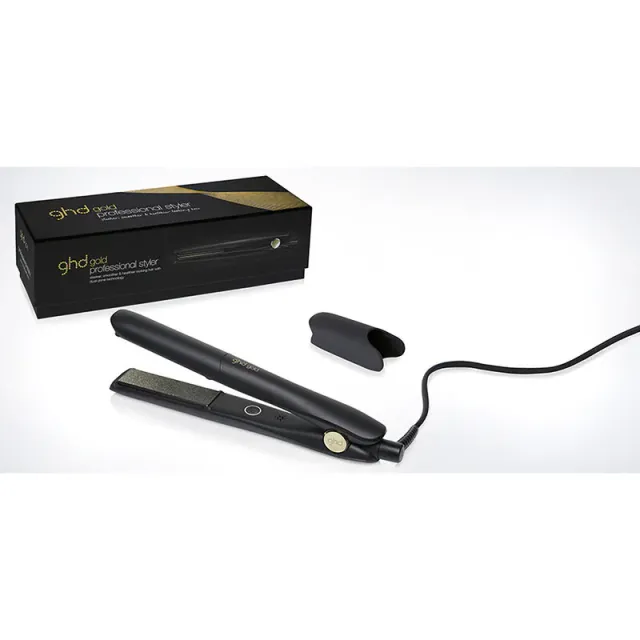 Gold Hair Straightener with Dual-Zone Heating and Contoured Plates – image 5