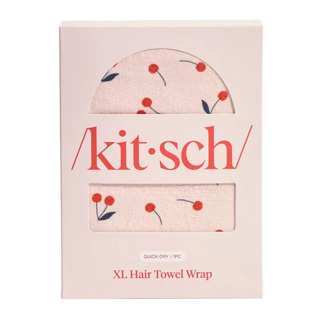 XL Hair Towel Wrap Cherry – image 3
