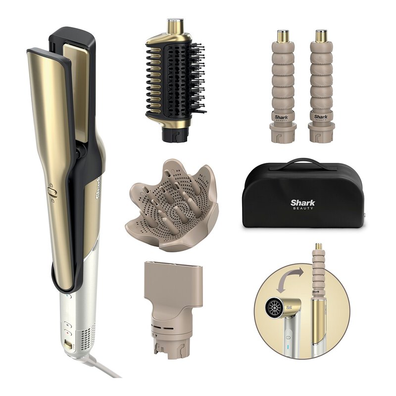 Flex Style Glam Hair Styler Curly Coily with Case Diffuser