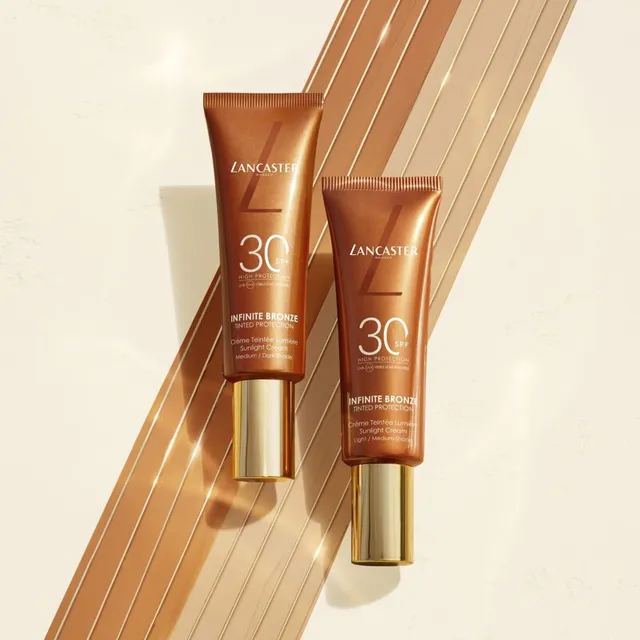 كريم إنفنيت برونز المُلوِّن للحماية من الشمس بلون متوسط/داكن بمُعامل حماية SPF30 – صورة 2