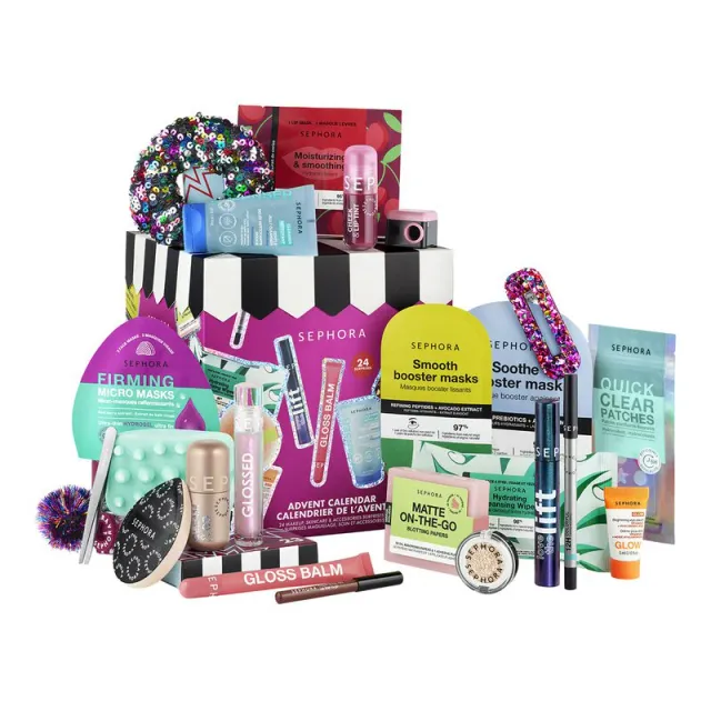 Advent Calendar 24 Makeup, Skincare, and Accessories Surprises