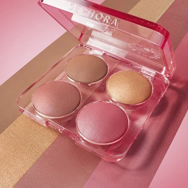 Colorful Face Palette - All-in-One Palette: Blush, Bronzing Powder, Highlighter – image 6