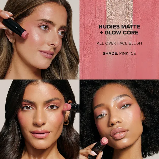 Nudies Matte + Glow Core All Over Face Blush Color – image 4